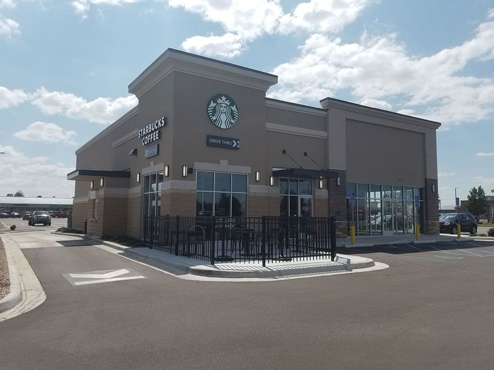 Starbucks Coffee exterior by JBS Contracting, Inc.